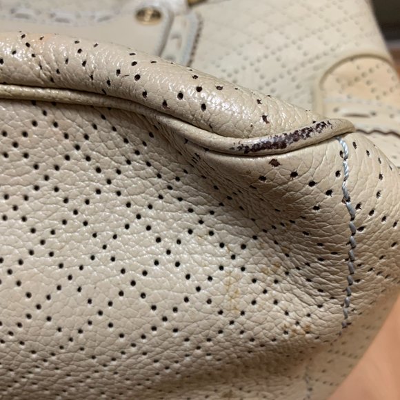 Celine Cream Color Boogie Leather Handbag - Picture 3 of 15